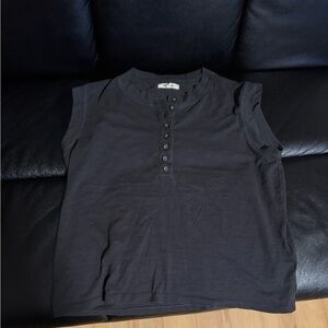 Madewell Charcoal Button-Up Top